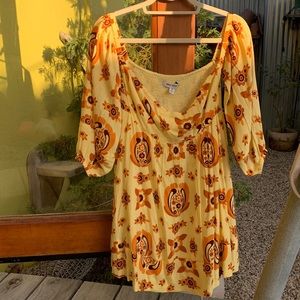 Urban Outfitters Summer to Fall dress, off the shoulder